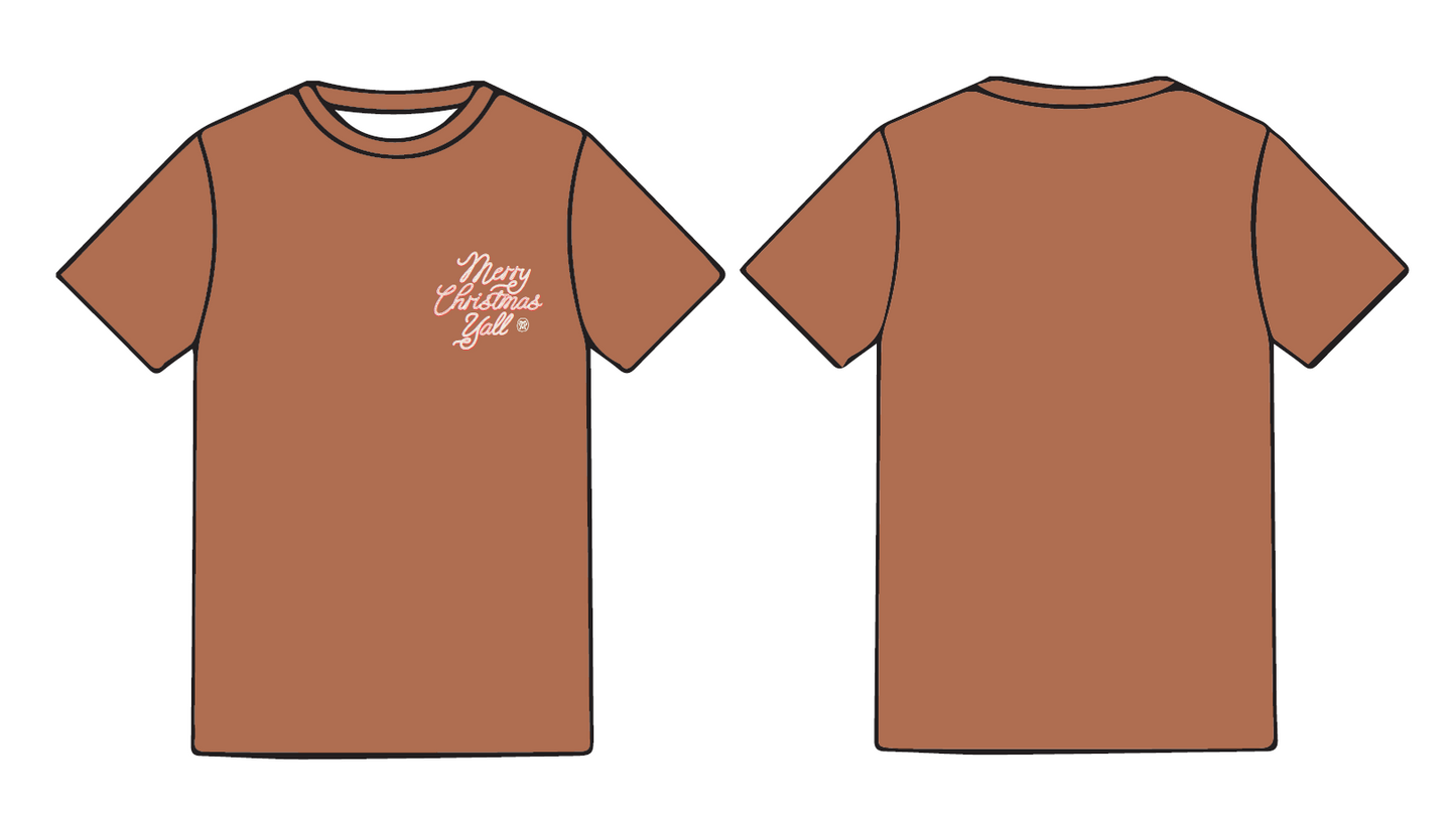 Comfort Colors Merry Christmas Ya'll Tee