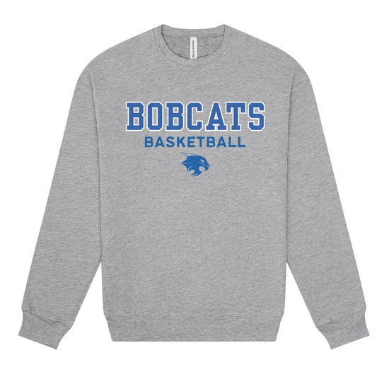 Bobcats Basketball Crewneck Adult Sweatshirt