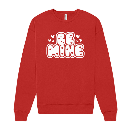 Be Mine Red Crewneck Sweatshirt