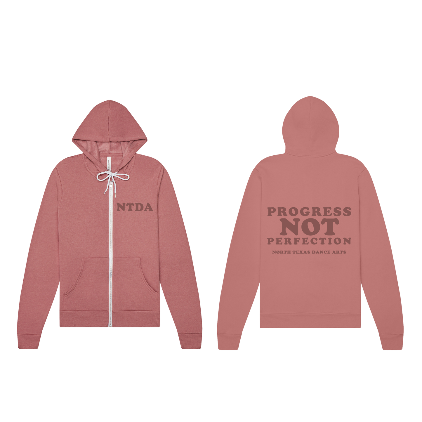 Progress Not Perfection Adult Zip-Up
