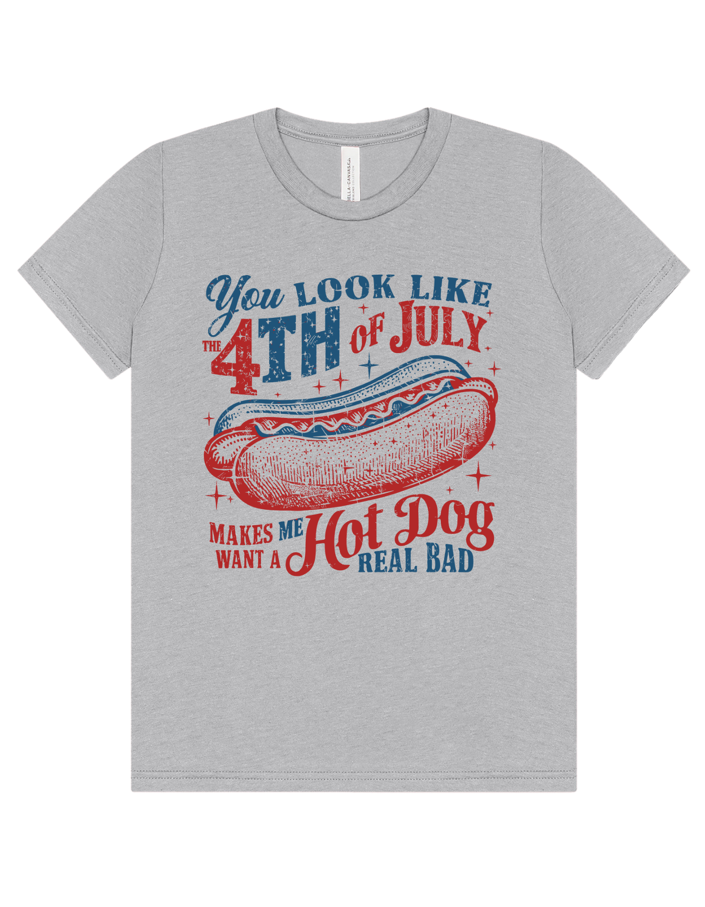You Look Like a Hot Dog on the 4th of July Kids Tee