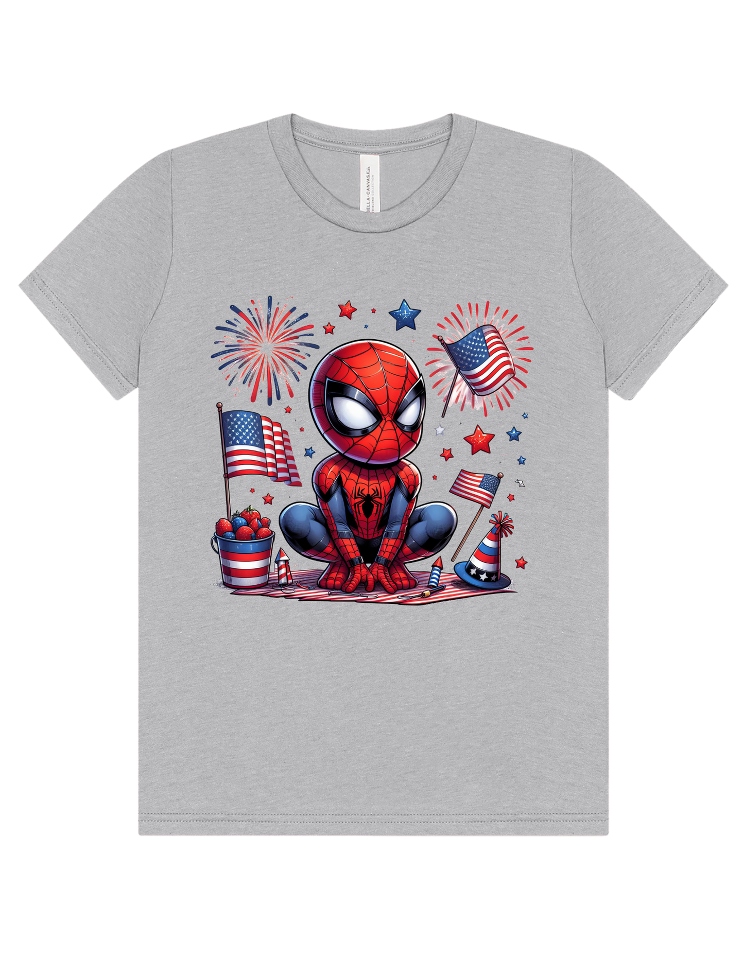 Spiderman 4th of July Youth Tee