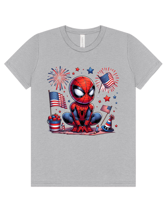 Spiderman 4th of July Youth Tee