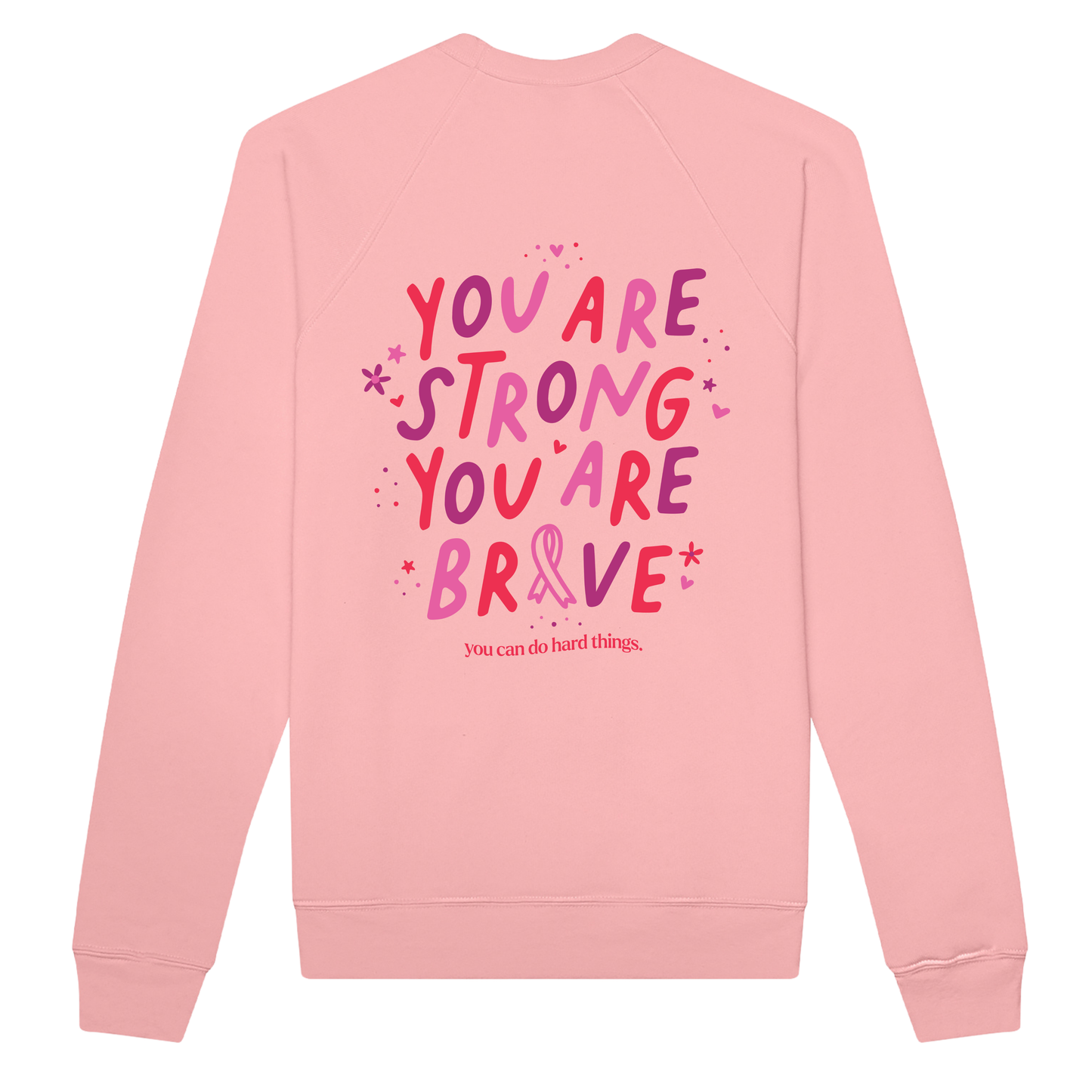 Adult Team Zoey Bella & Canvas Crew - Pink