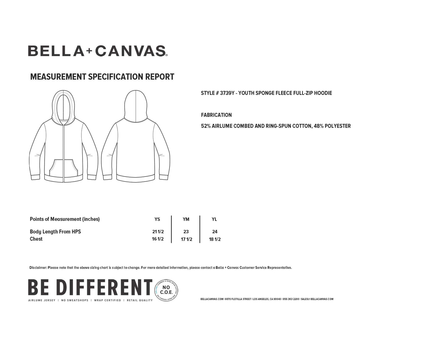 Progress Not Perfection Kids Zip-Up