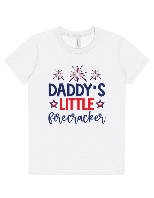 Daddy's Little Firecracker Kids Tee