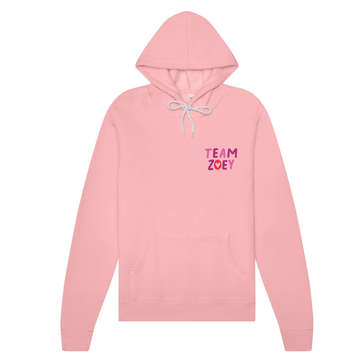 Adult Team Zoey Bella & Canvas Hoodie - Pink