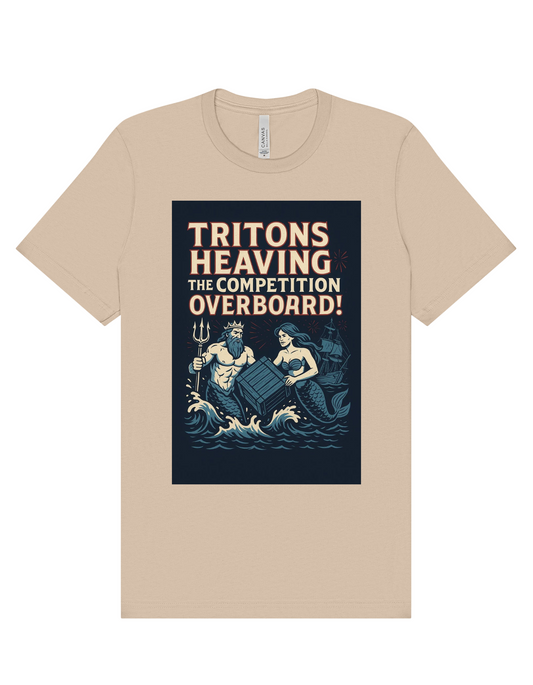 Tritons "Heaving the Competition Overboard" Tan Adult Tee