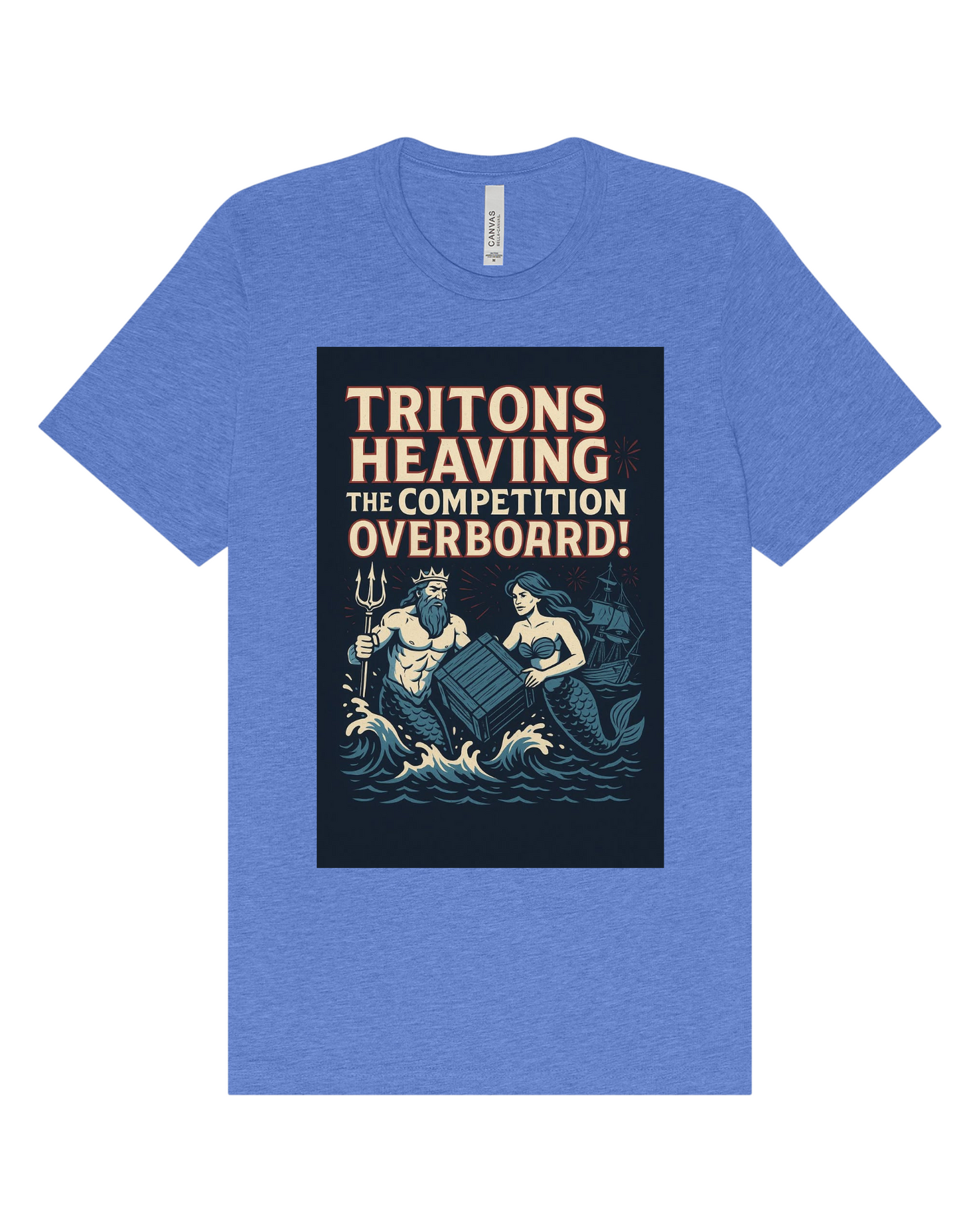 Tritons "Heaving the Competition Overboard" Blue Adult Tee