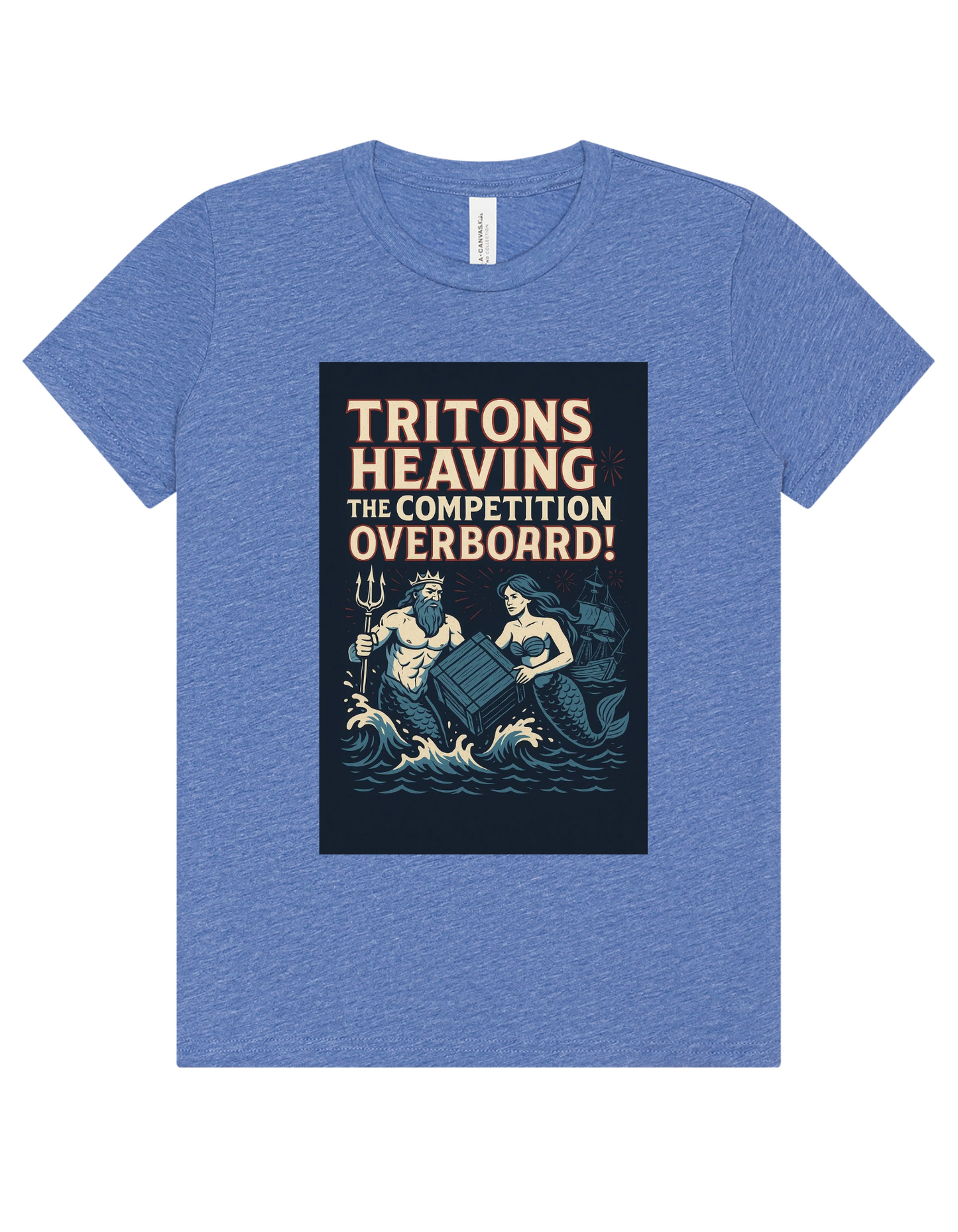 Tritons "Heaving the Competition Overboard" Blue Toddler & Kids Tee