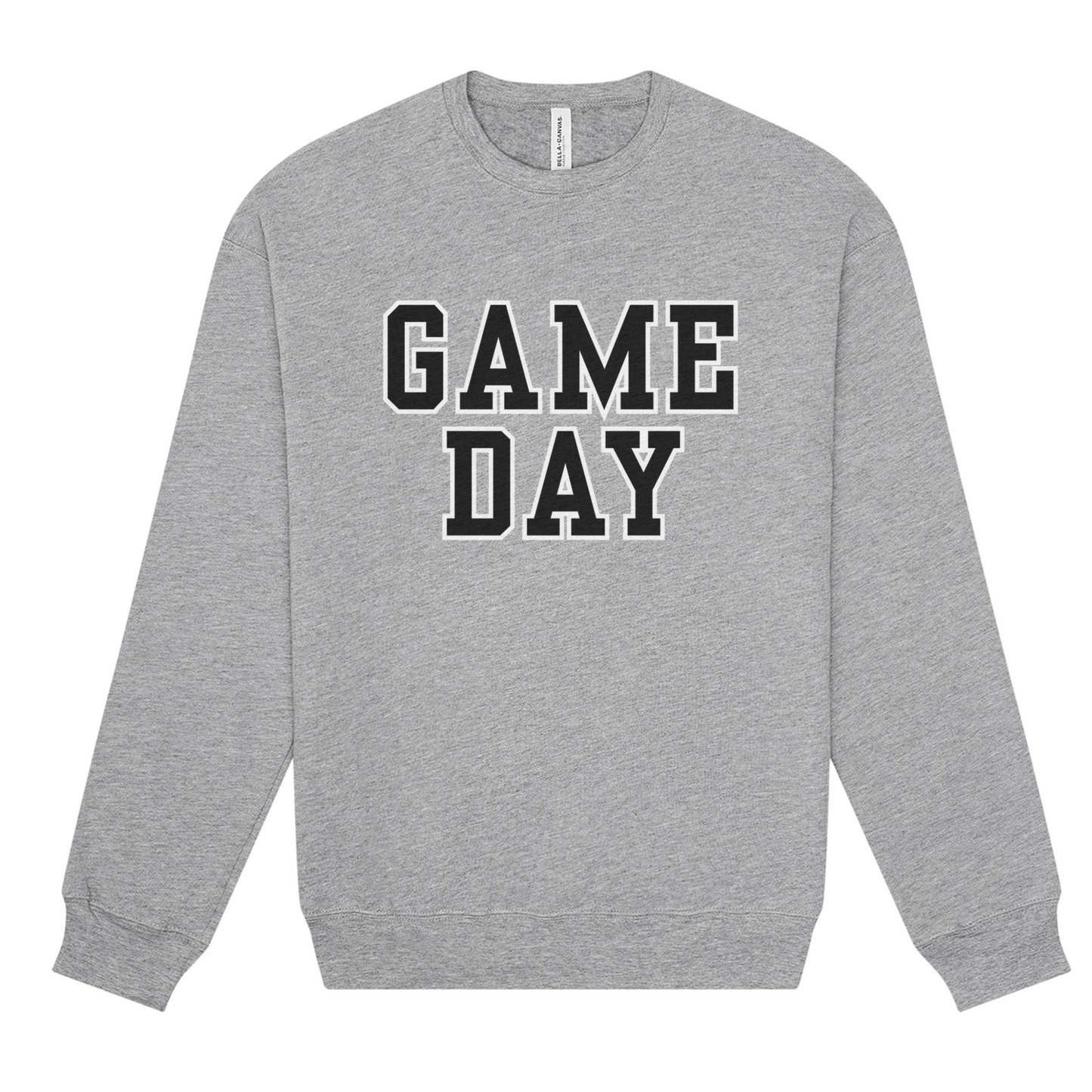 Game Day Crewneck Sweatshirt Black Lettering