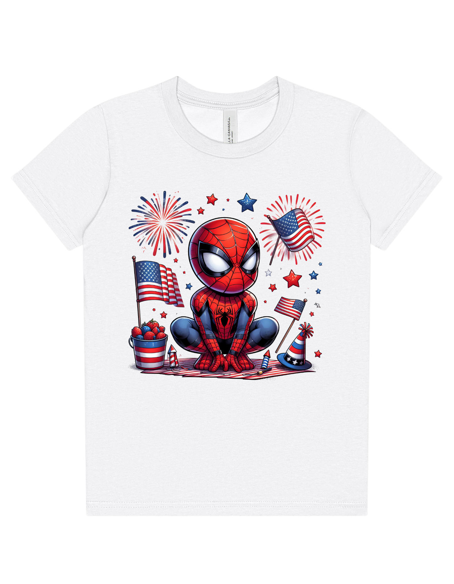 Spiderman 4th of July Youth Tee