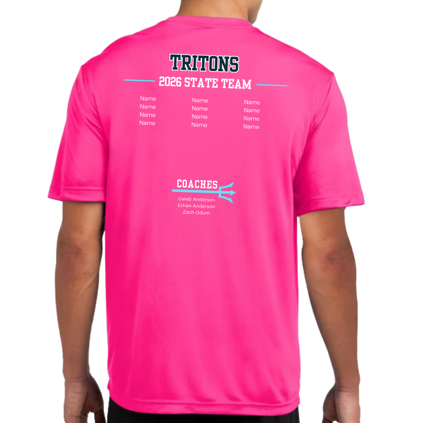 Adult Neon Pink State Tee