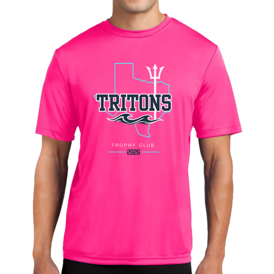 Adult Neon Pink State Tee