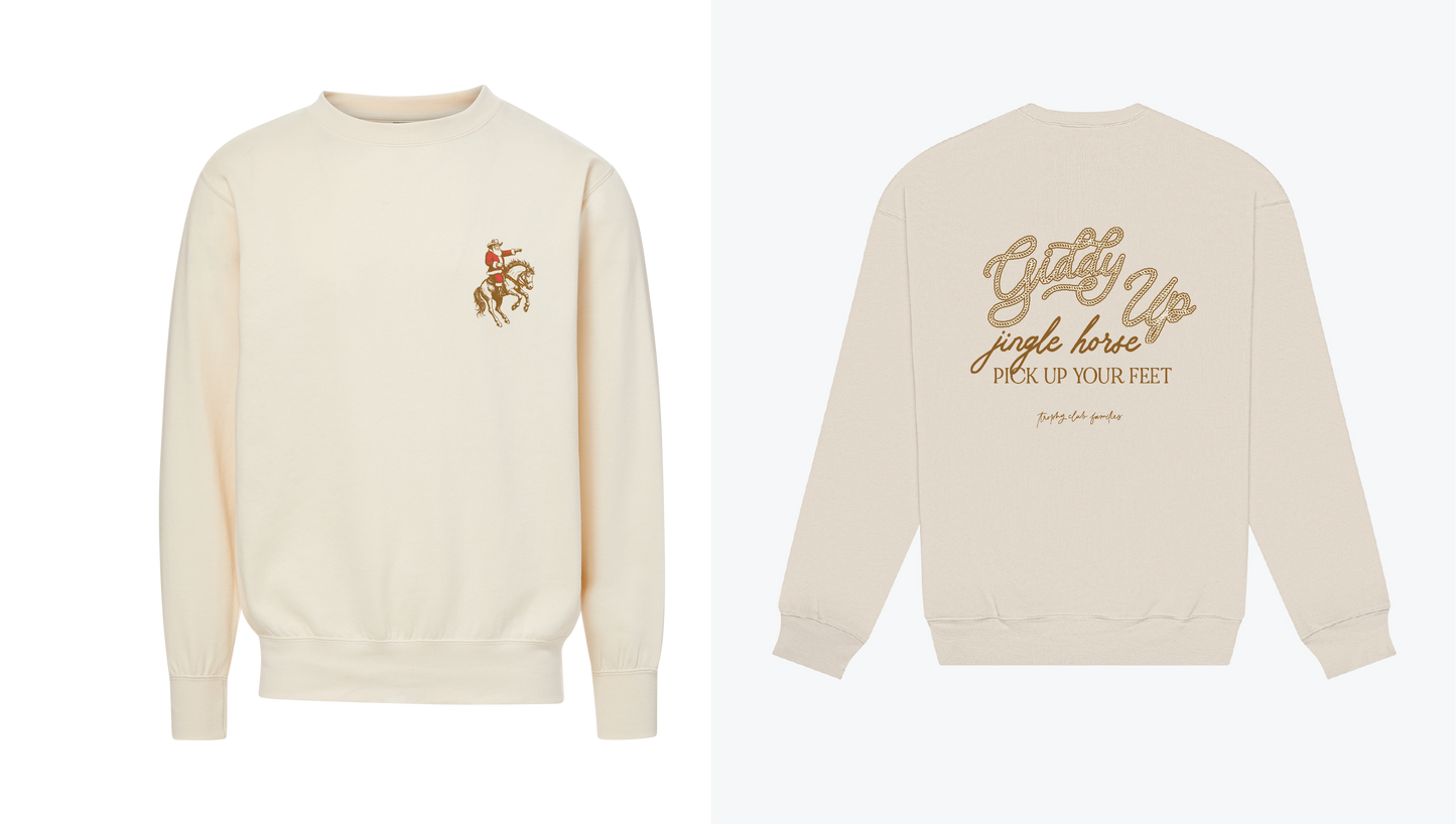 MV Sports Giddy Up Back Crewneck