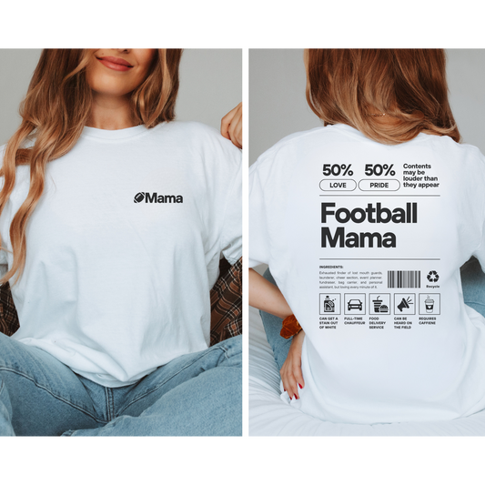 Football Mama Comfort Colors Tee