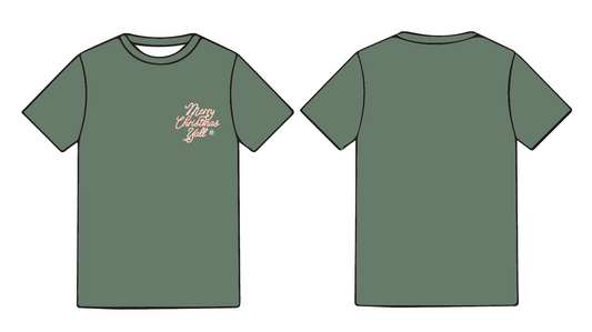 Comfort Colors Merry Christmas Ya'll Tee