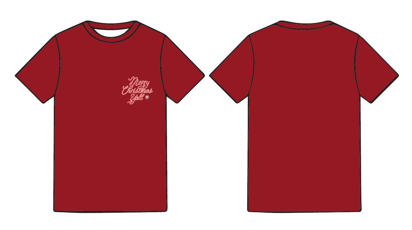 Comfort Colors Merry Christmas Ya'll Tee