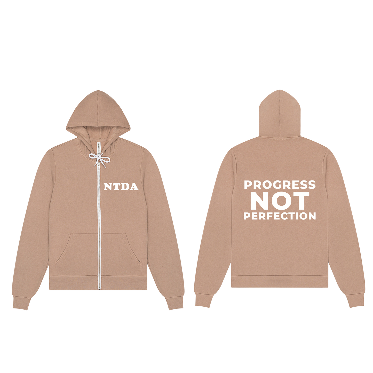 Progress Not Perfection Adult Zip-Up