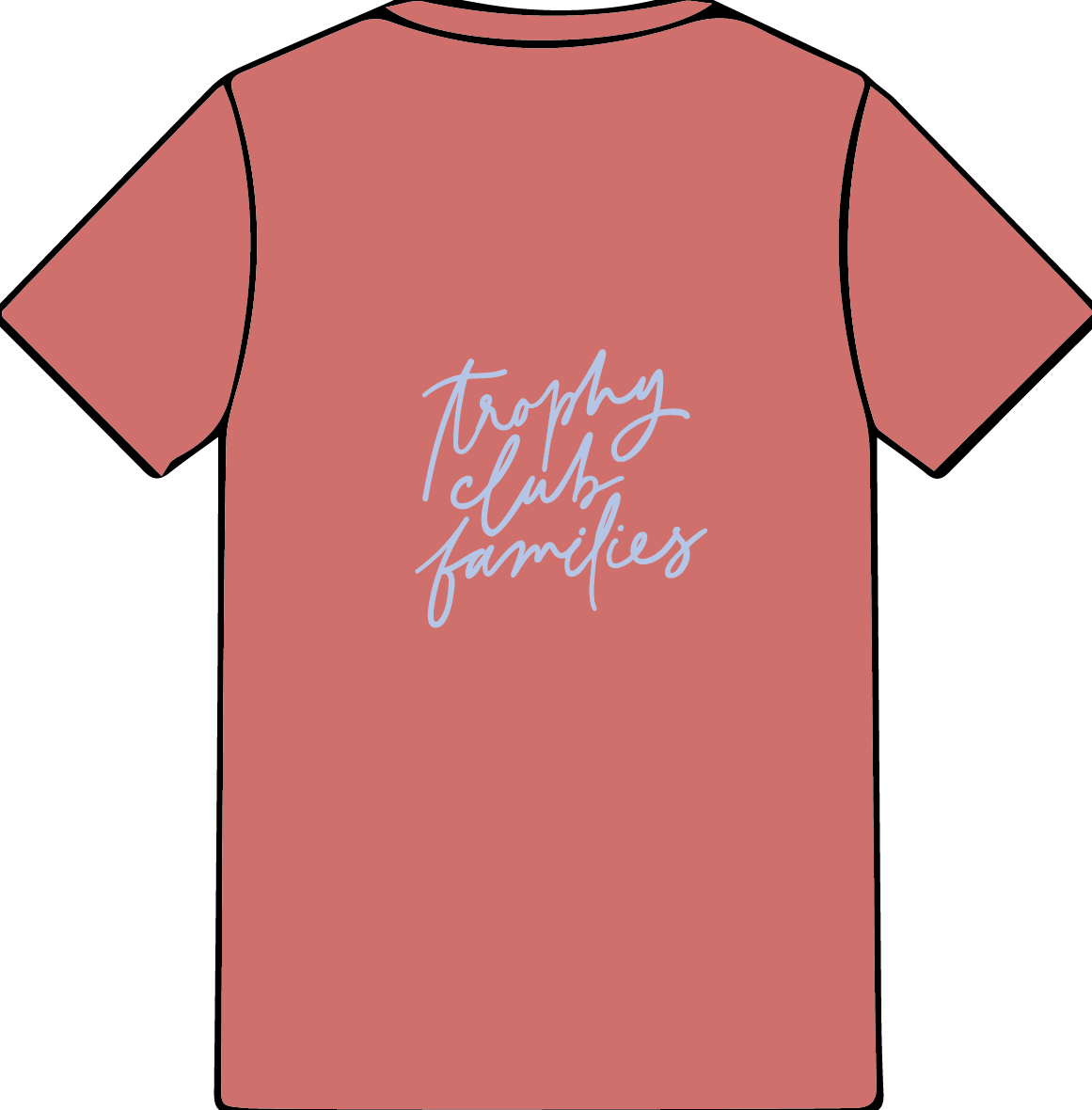 Comfort Colors Trophy Club Families Bow Tee