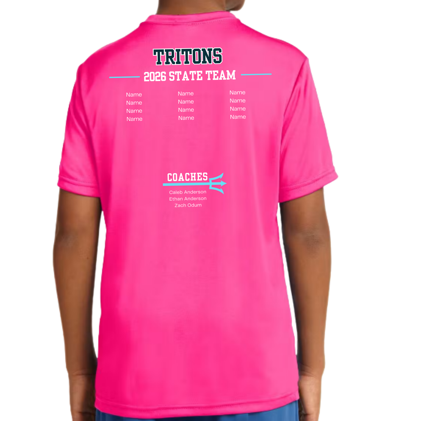 Youth Neon Pink State Tee