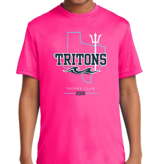 Youth Neon Pink State Tee